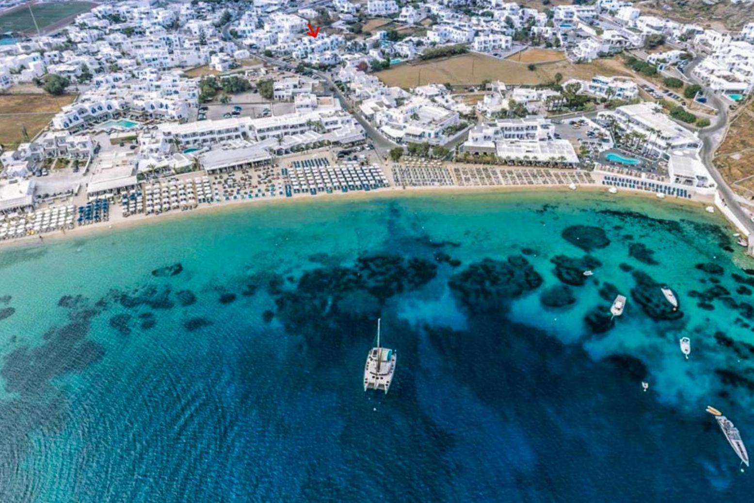 Cyclades Blue Aparthotel Орнос Екстериор снимка